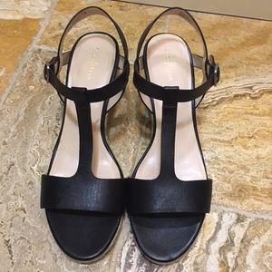 Cole Haan Elizabeth Espadrille Wedge Sandal; EXC